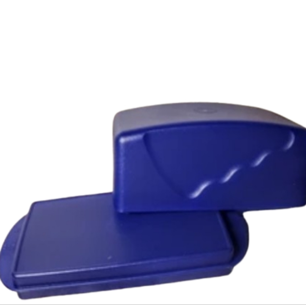 Tupperware Deep Blue Butter Dish